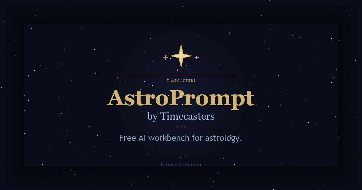 AstroPrompt: AI workbench for astrology